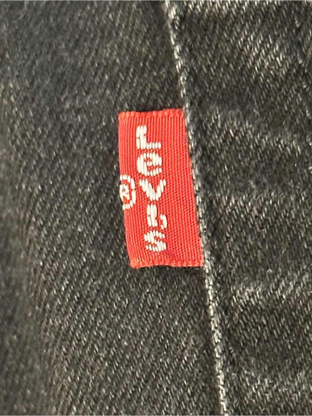 Levi’s Men’s Black Jeans Size 38x30 Straight Leg Denim - Picture 4 of 7